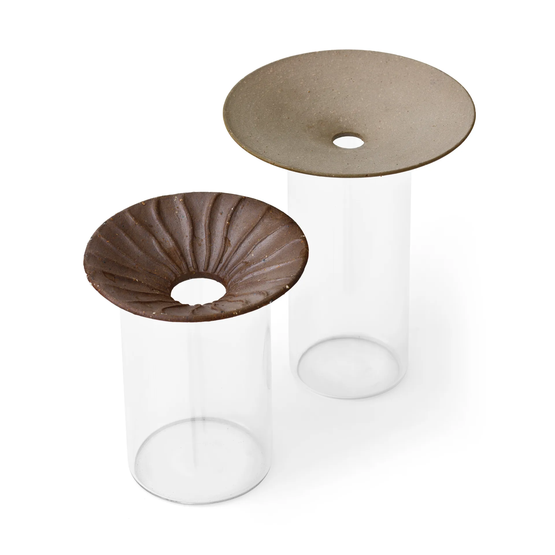 Vase Cresco Propagation, 2 pièces, Marron-transparent Audo Copenhagen