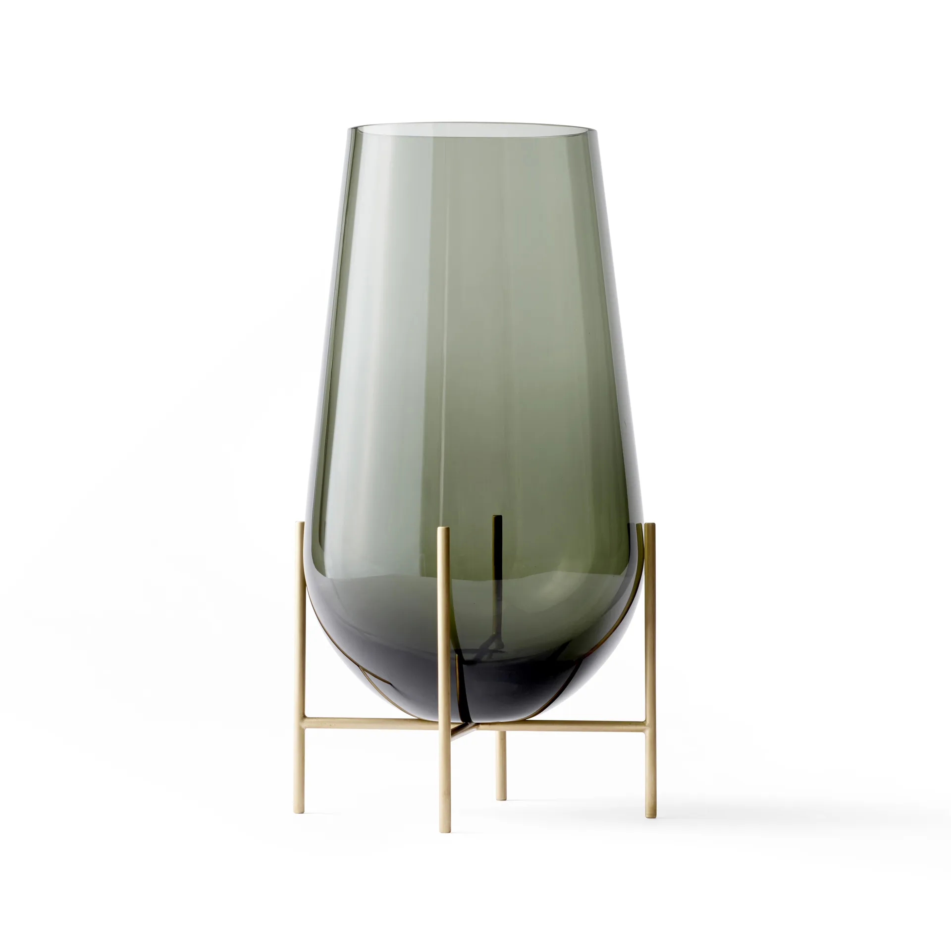 Vase moyen Échasse, verre fumé Audo Copenhagen