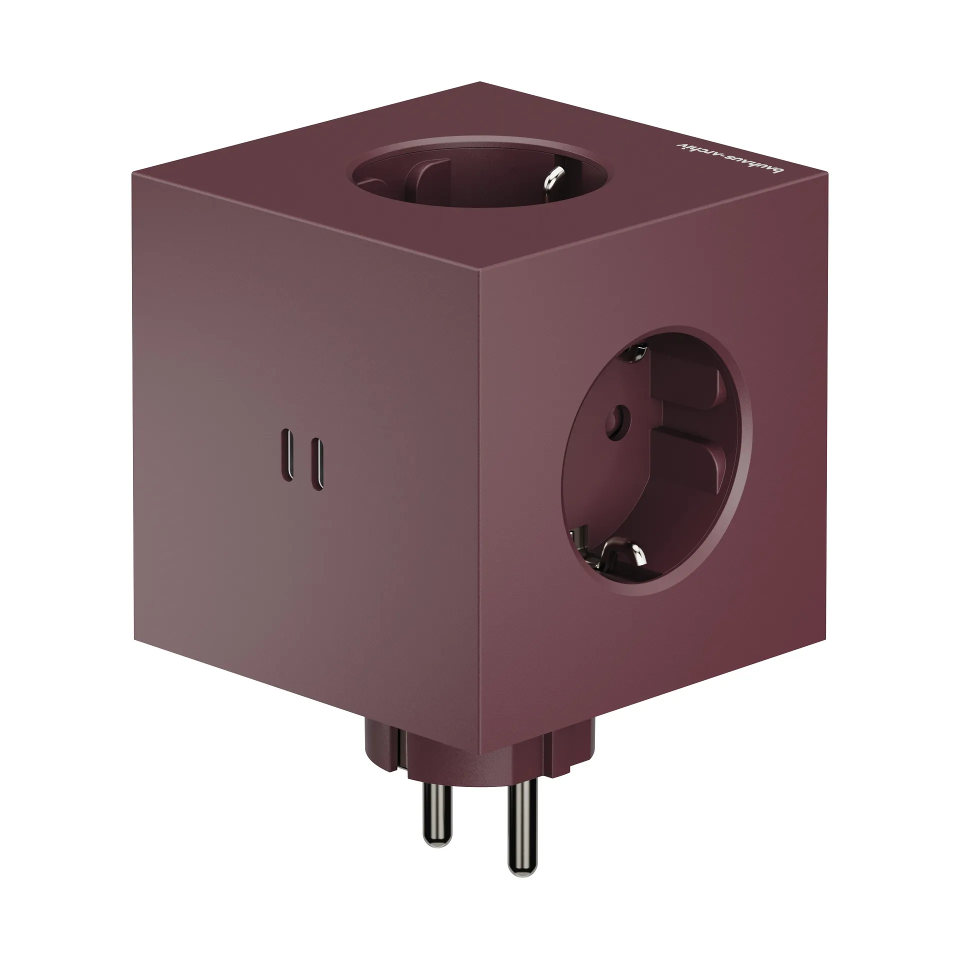 AVOLT x Bauhaus-Archiv Square 2 multiprise USB-C, Mulberry Red Avolt