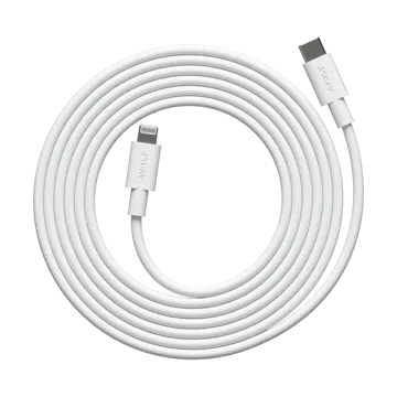 Cable 1 USB C vers Lightning câble de recharge 2m - Blanc Martinelli Luce Edition - Avolt