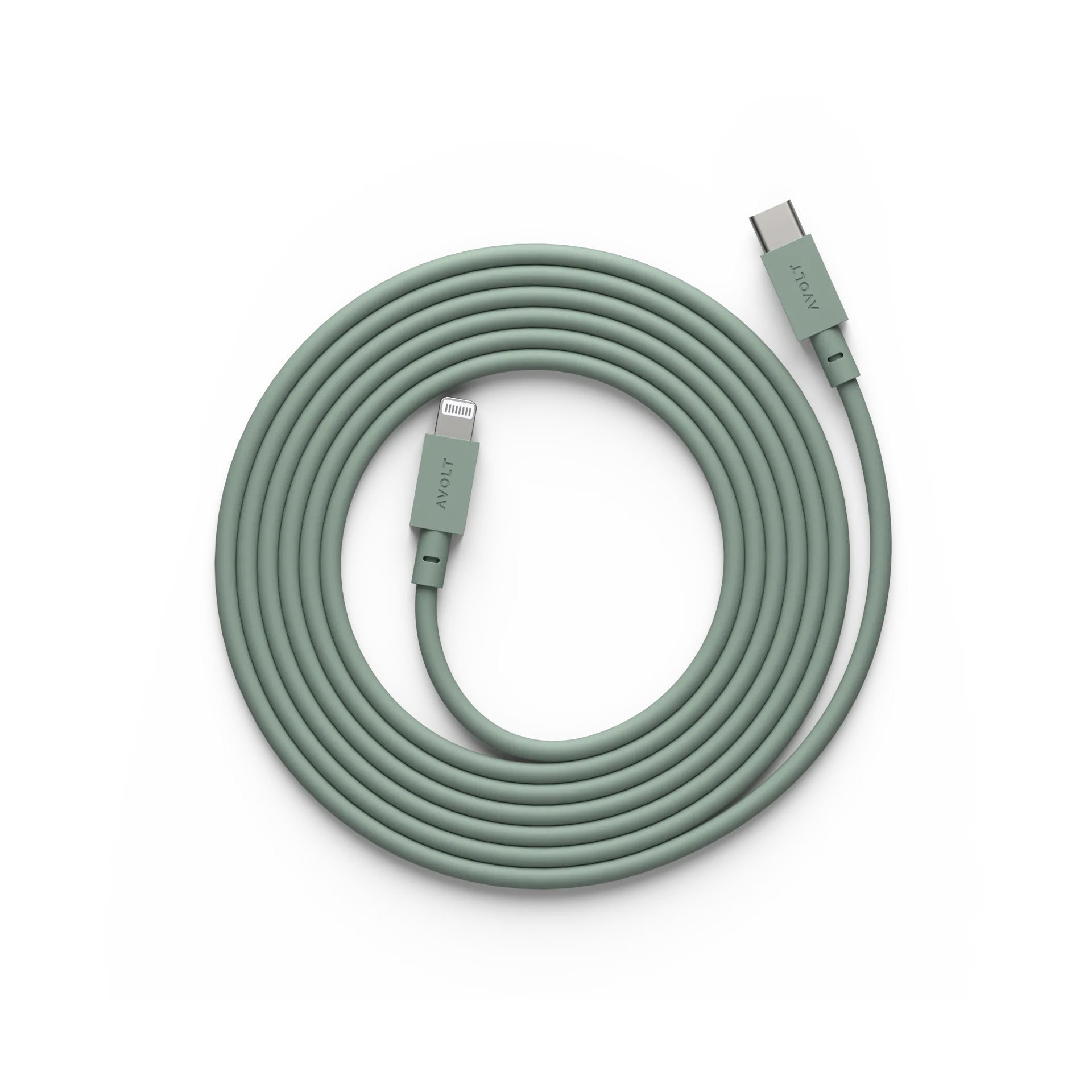 Cable 1 USB C vers Lightning câble de recharge 2m, Chêne vert Avolt