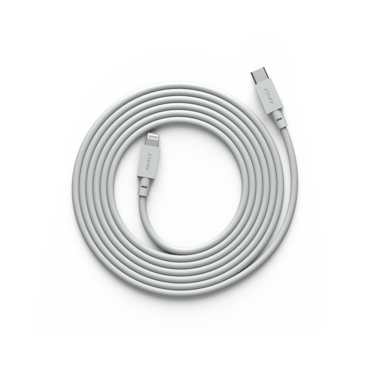 Cable 1 USB C vers Lightning câble de recharge 2m - Gotland Gris - Avolt
