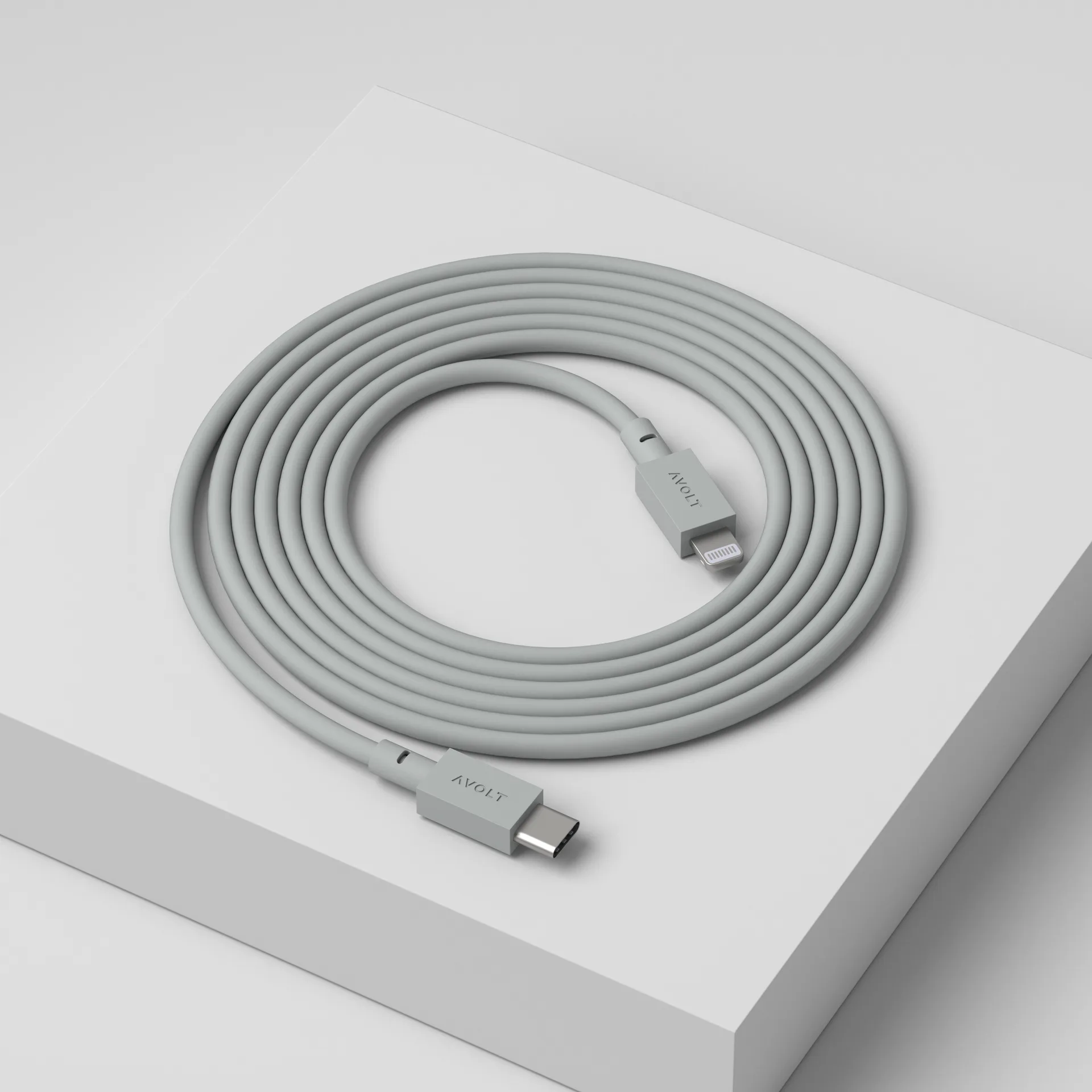 Cable 1 USB C vers Lightning câble de recharge 2m, Gotland Gris Avolt