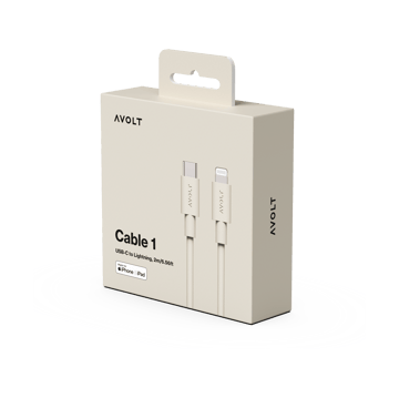 Cable 1 USB C vers Lightning câble de recharge 2m - Nomad Sand - Avolt