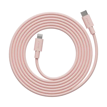 Cable 1 USB C vers Lightning câble de recharge 2m - Nouveau Rose - Avolt