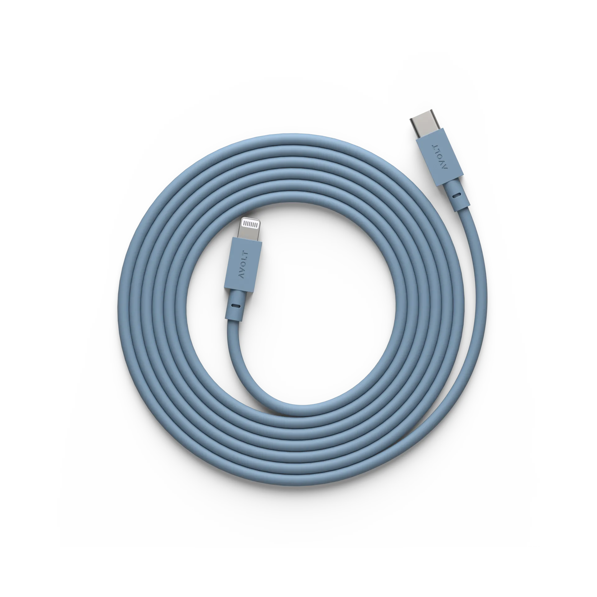 Cable 1 USB C vers Lightning câble de recharge 2m, Shark Blue Avolt