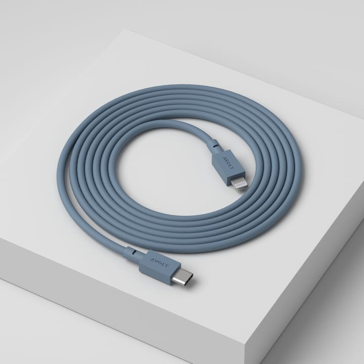 Cable 1 USB C vers Lightning câble de recharge 2m, Shark Blue Avolt