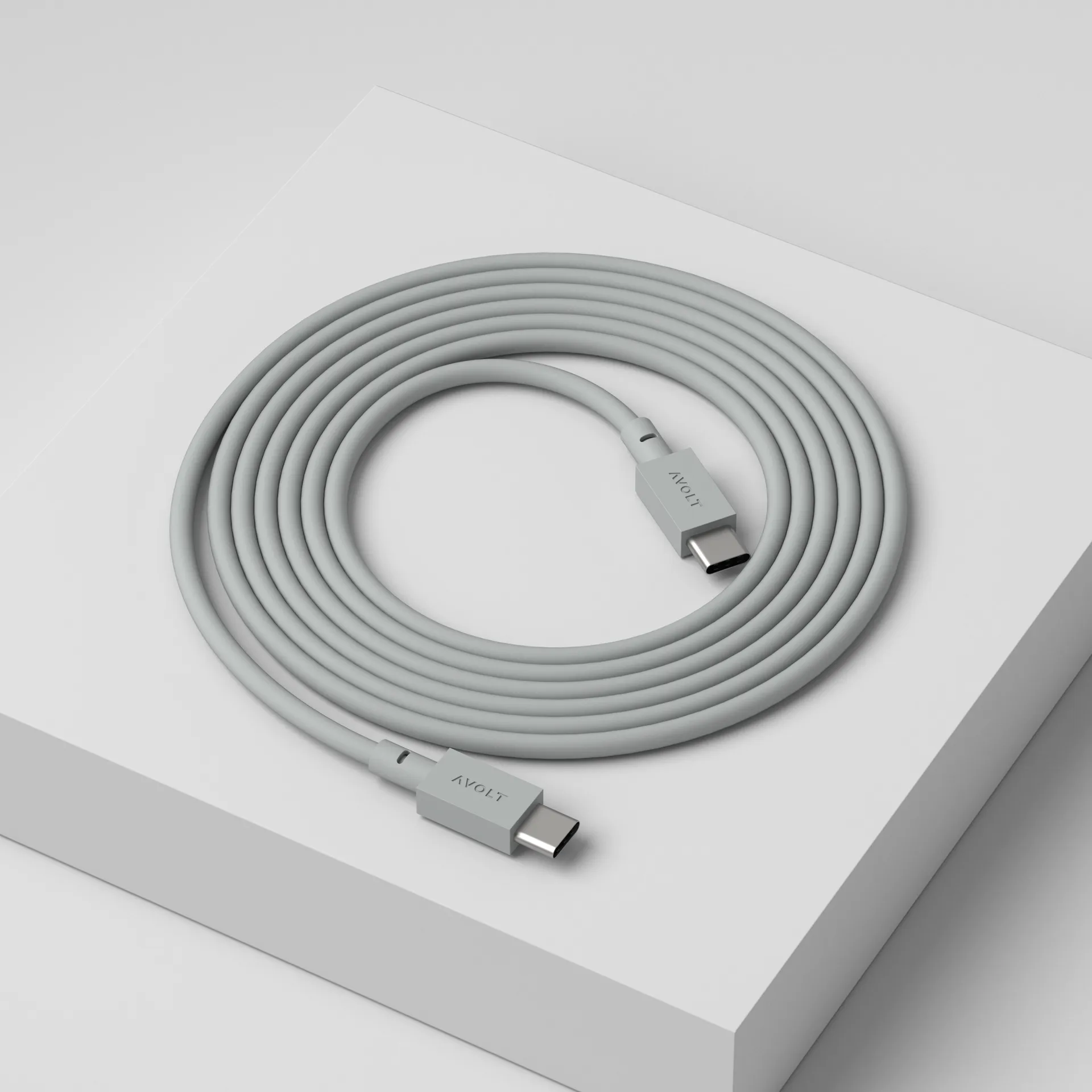 Cable 1 USB-C vers USB-C câble de charge 2 m, Gotland gray Avolt