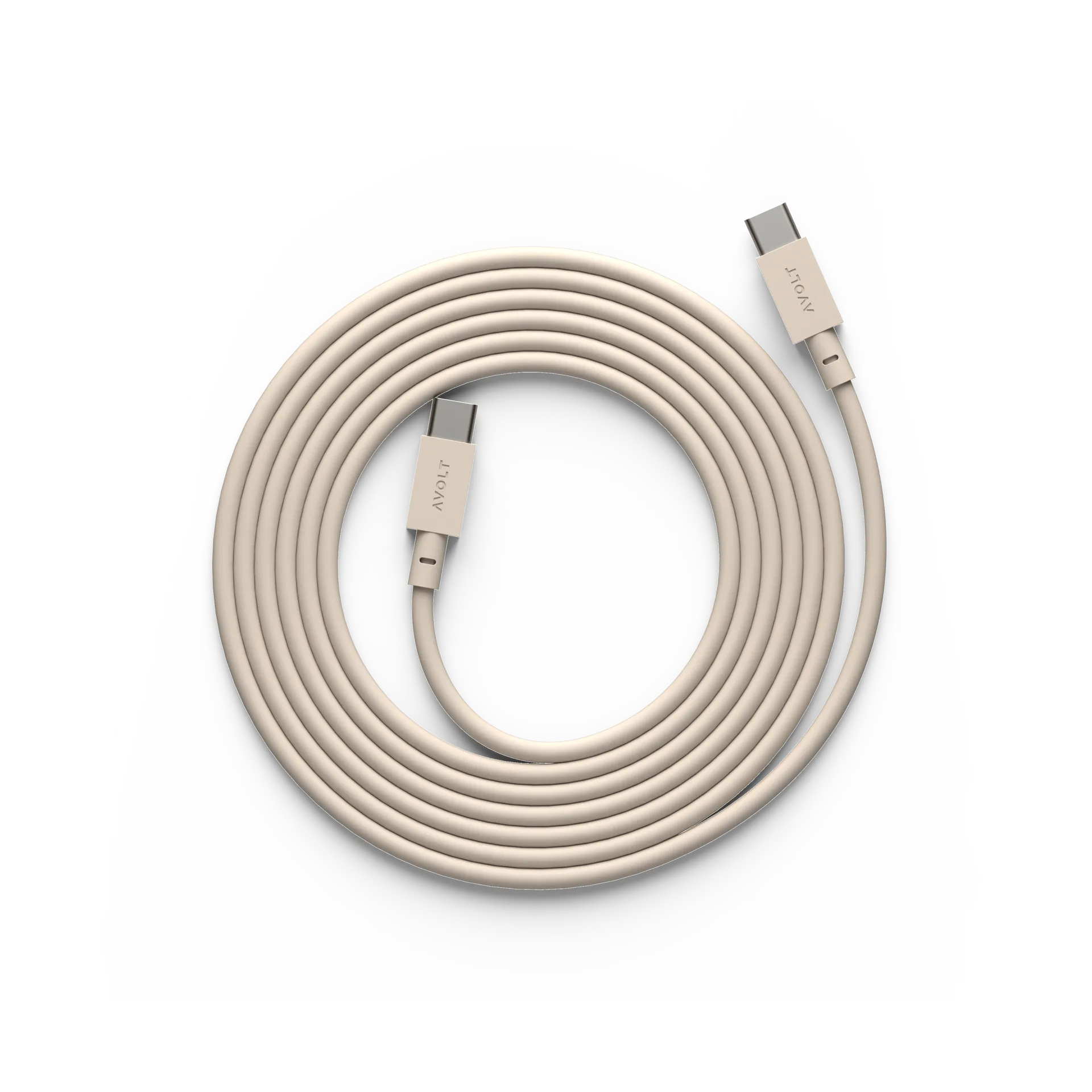 Cable 1 USB-C vers USB-C câble de charge 2 m, Nomad sand Avolt