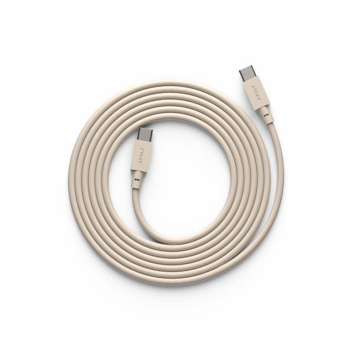 Cable 1 USB-C vers USB-C câble de charge 2 m - Nomad sand - Avolt