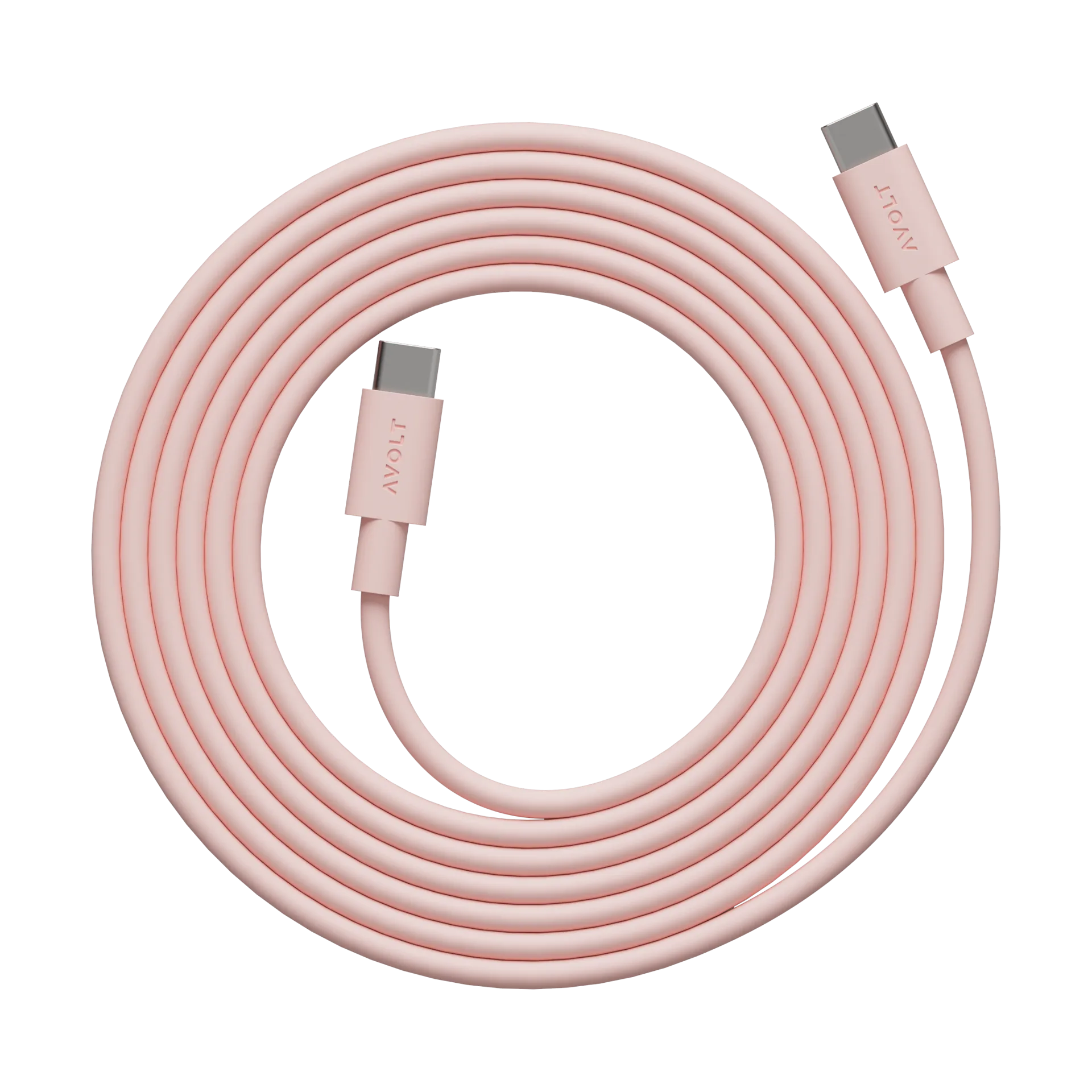 Cable 1 USB-C vers USB-C câble de charge 2 m, Nouveau Rose Avolt