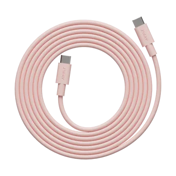 Cable 1 USB-C vers USB-C câble de charge 2 m - Nouveau Rose - Avolt