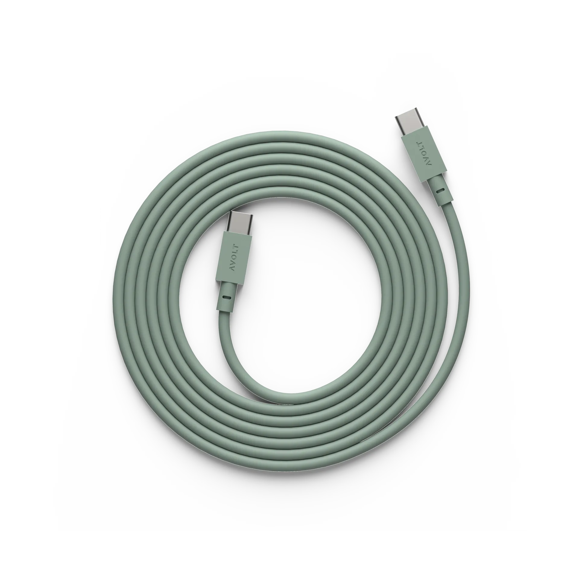 Cable 1 USB-C vers USB-C câble de charge 2 m, Oak green Avolt