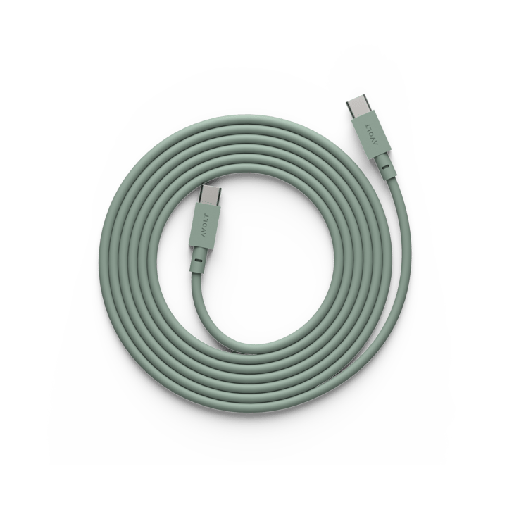 Cable 1 USB-C vers USB-C câble de charge 2 m - Oak green - Avolt