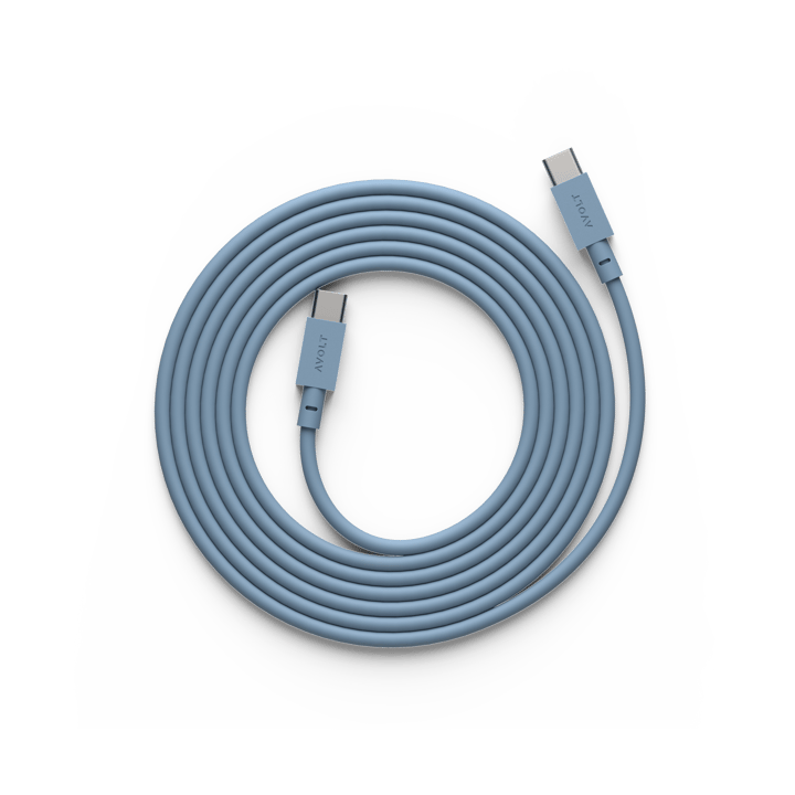 Cable 1 USB-C vers USB-C câble de charge 2 m - Shark blue - Avolt