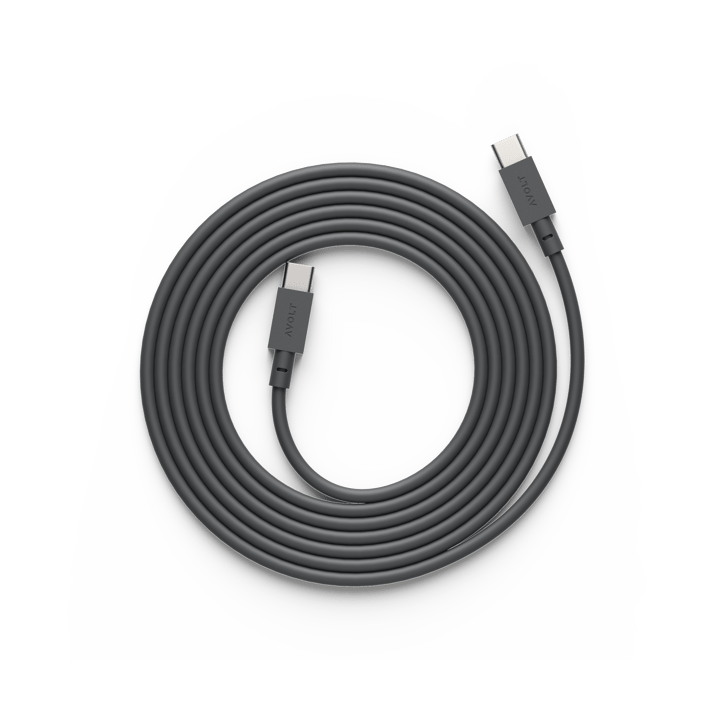 Cable 1 USB-C vers USB-C câble de charge 2 m, Stockholm black Avolt