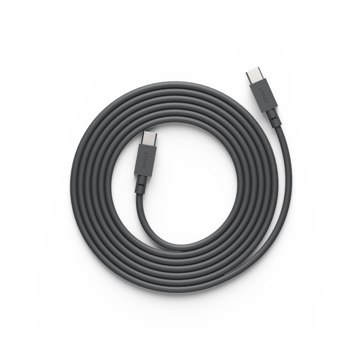 Cable 1 USB-C vers USB-C câble de charge 2 m - Stockholm black - Avolt