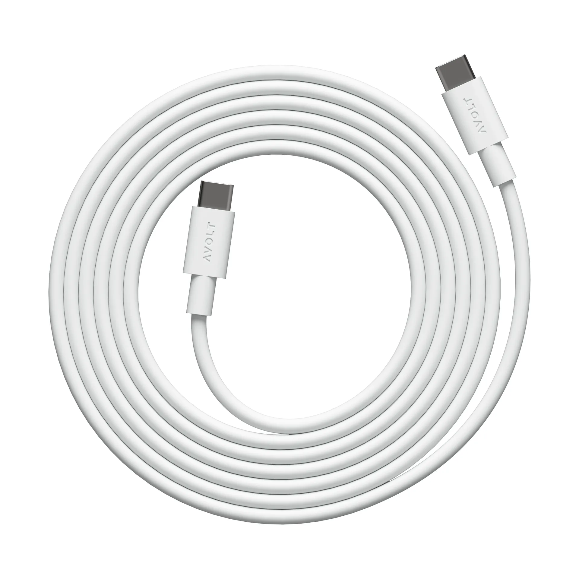 Cable 1 USB-C vers USB-C câble de charge 2 m, White Martinelli Luce Edition Avolt