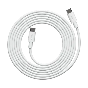 Cable 1 USB-C vers USB-C câble de charge 2 m - White Martinelli Luce Edition - Avolt