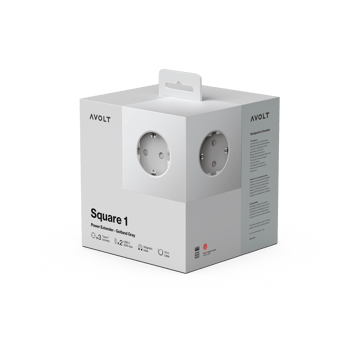 Multiprise Square 1 USB-C 30W 3 m - Gotland Gray - Avolt