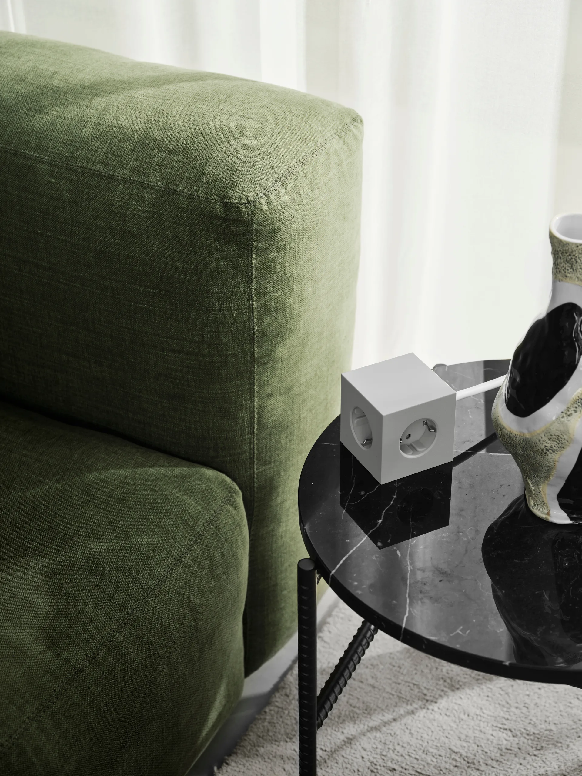 Multiprise Square 1 USB-C 30W 3 m, Gotland Gray Avolt