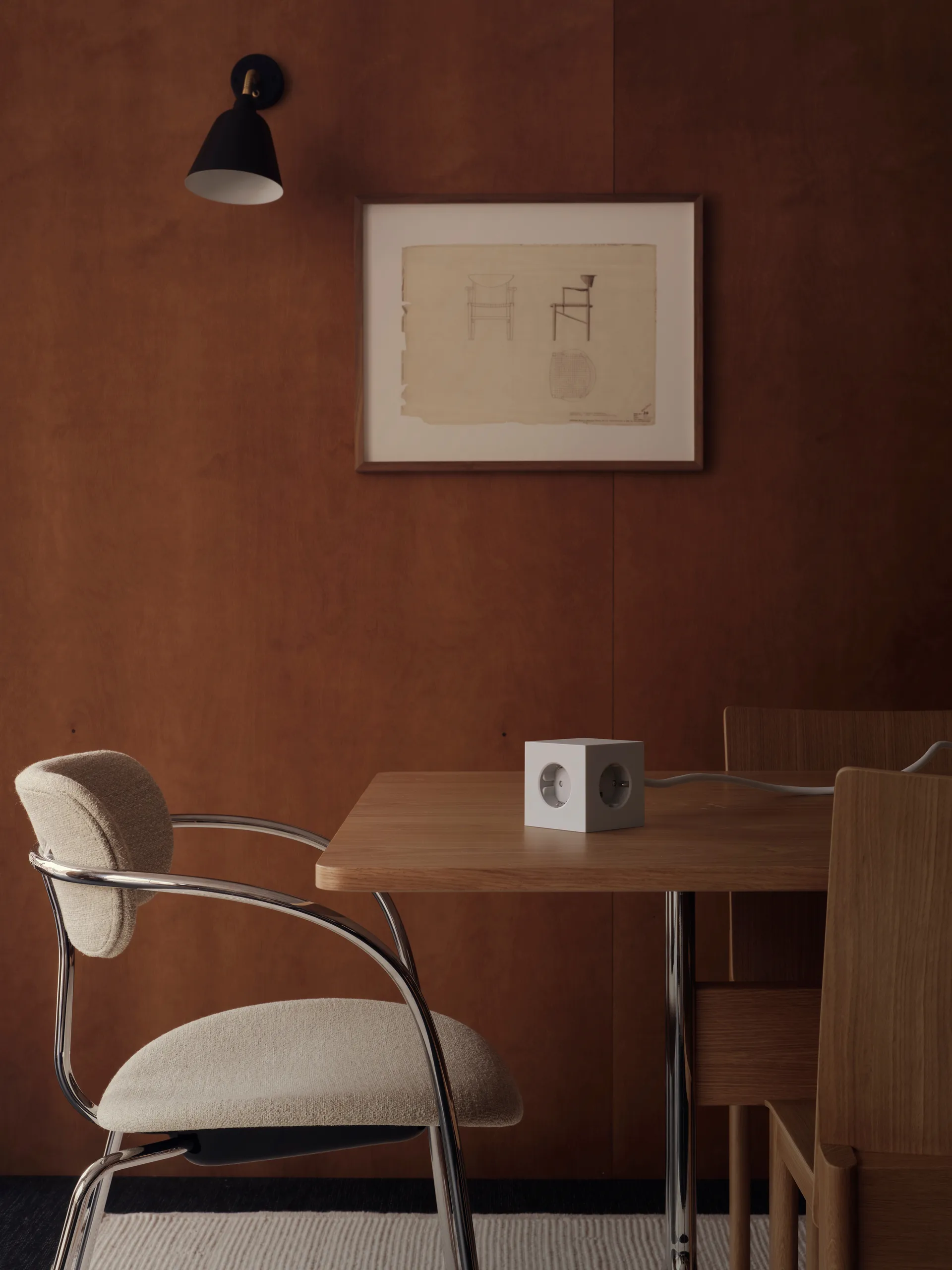 Multiprise Square 1 USB-C 30W 3 m, Gotland Gray Avolt