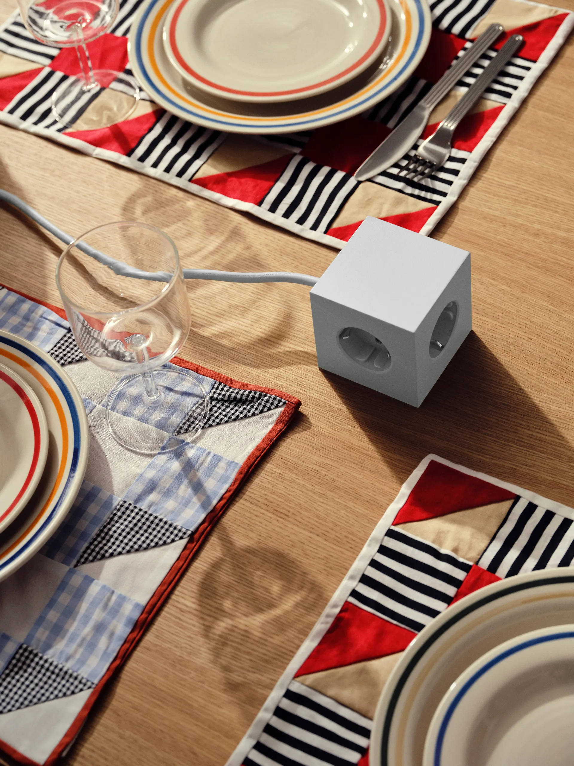 Multiprise Square 1 USB-C 30W 3 m, Gotland Gray Avolt