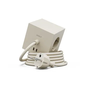 Multiprise Square 1 USB-C 30W 3 m - Nomad Sand - Avolt