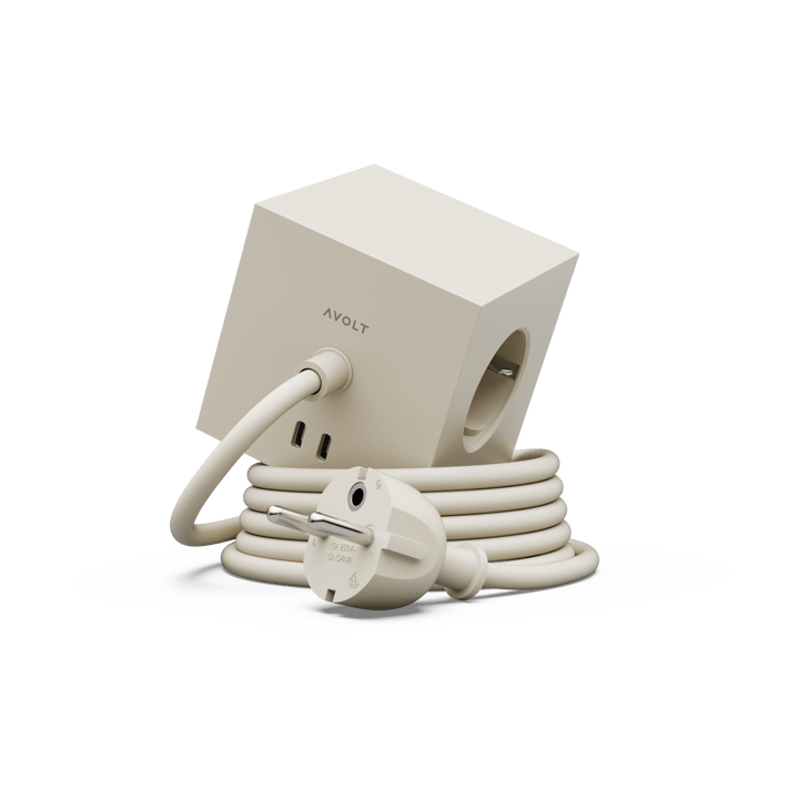 Multiprise Square 1 USB-C 30W 3 m - Nomad Sand - Avolt
