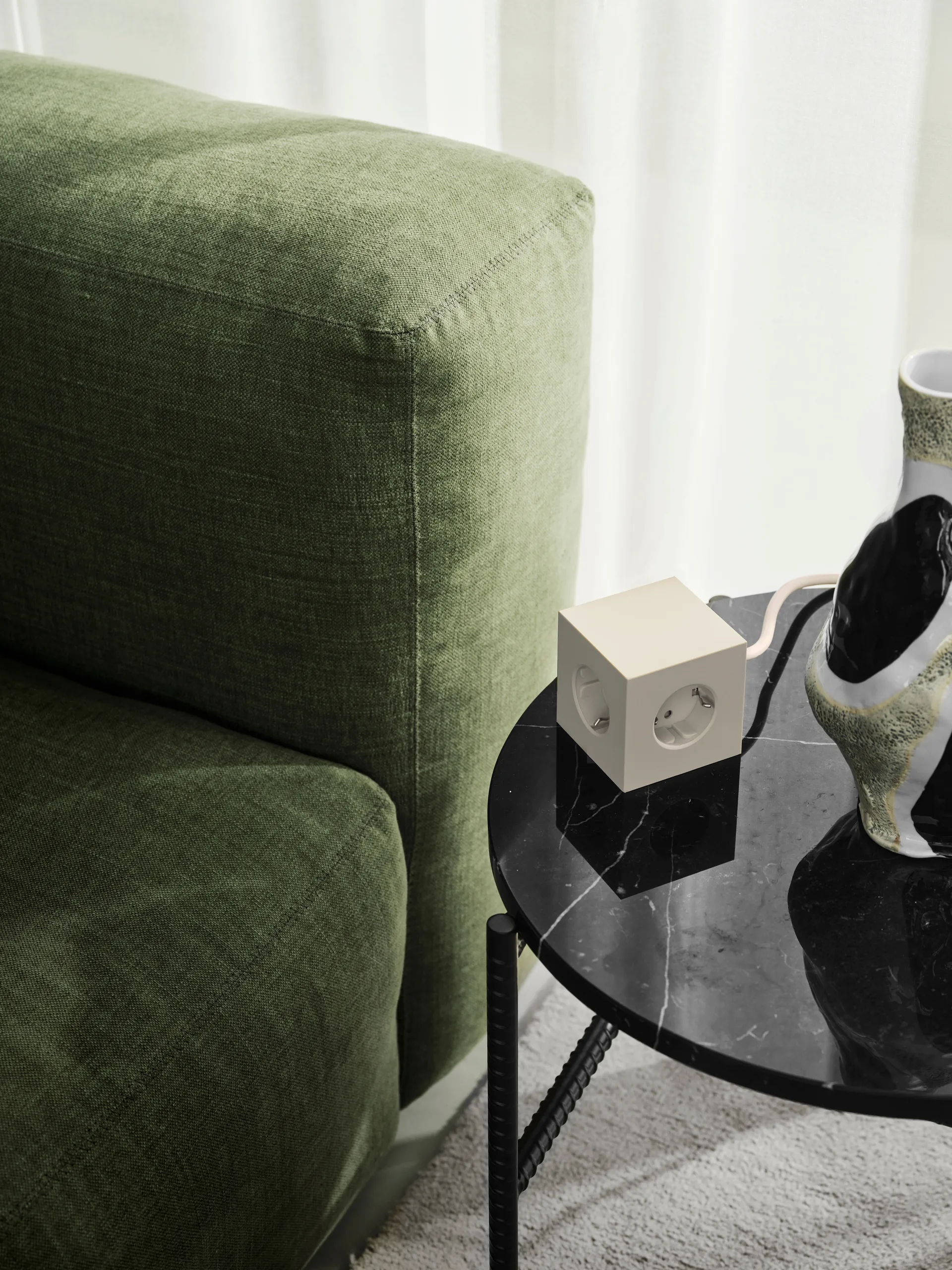 Multiprise Square 1 USB-C 30W 3 m, Nomad Sand Avolt