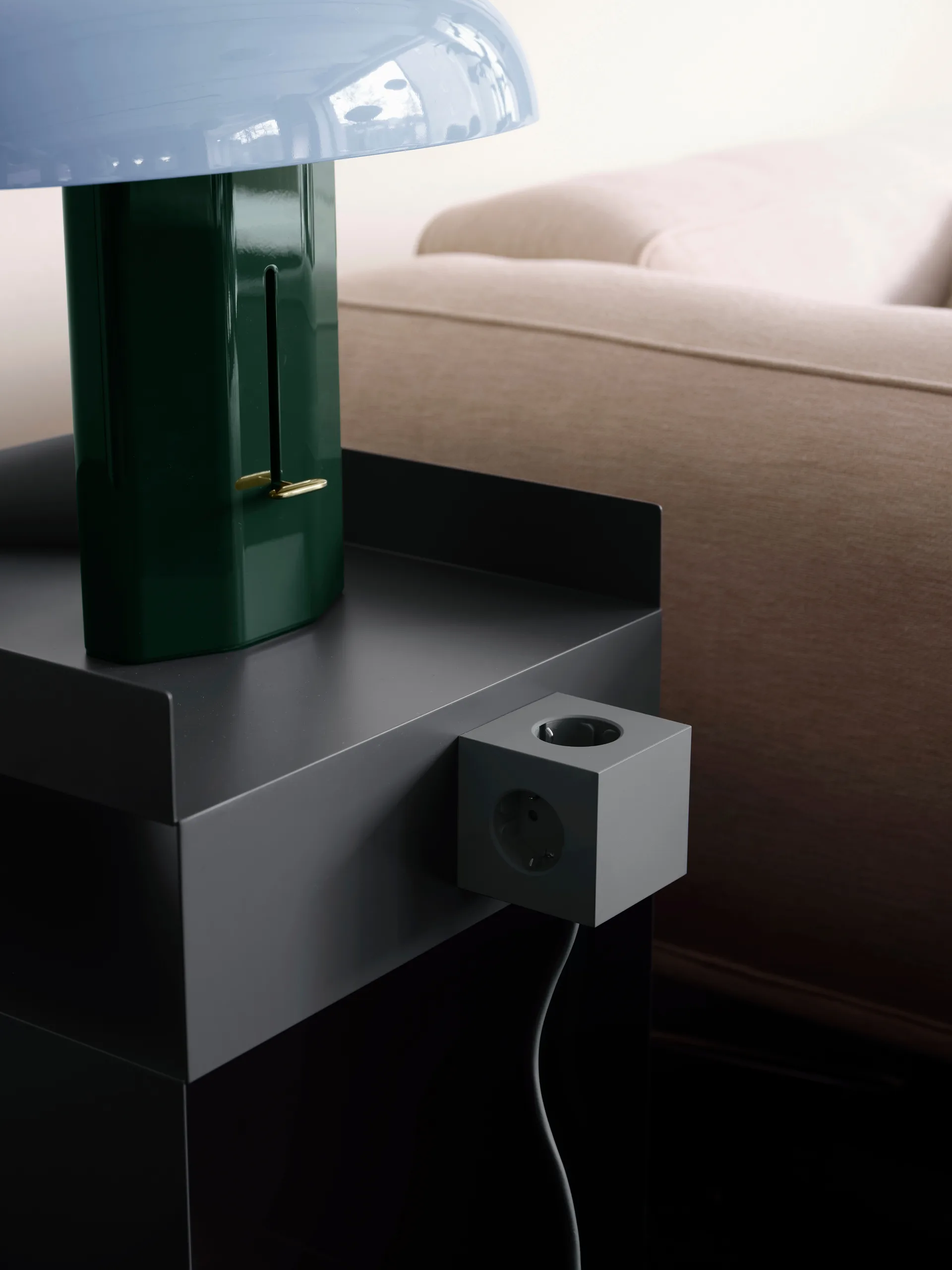 Multiprise Square 1 USB-C 30W 3 m, Oak Green Avolt