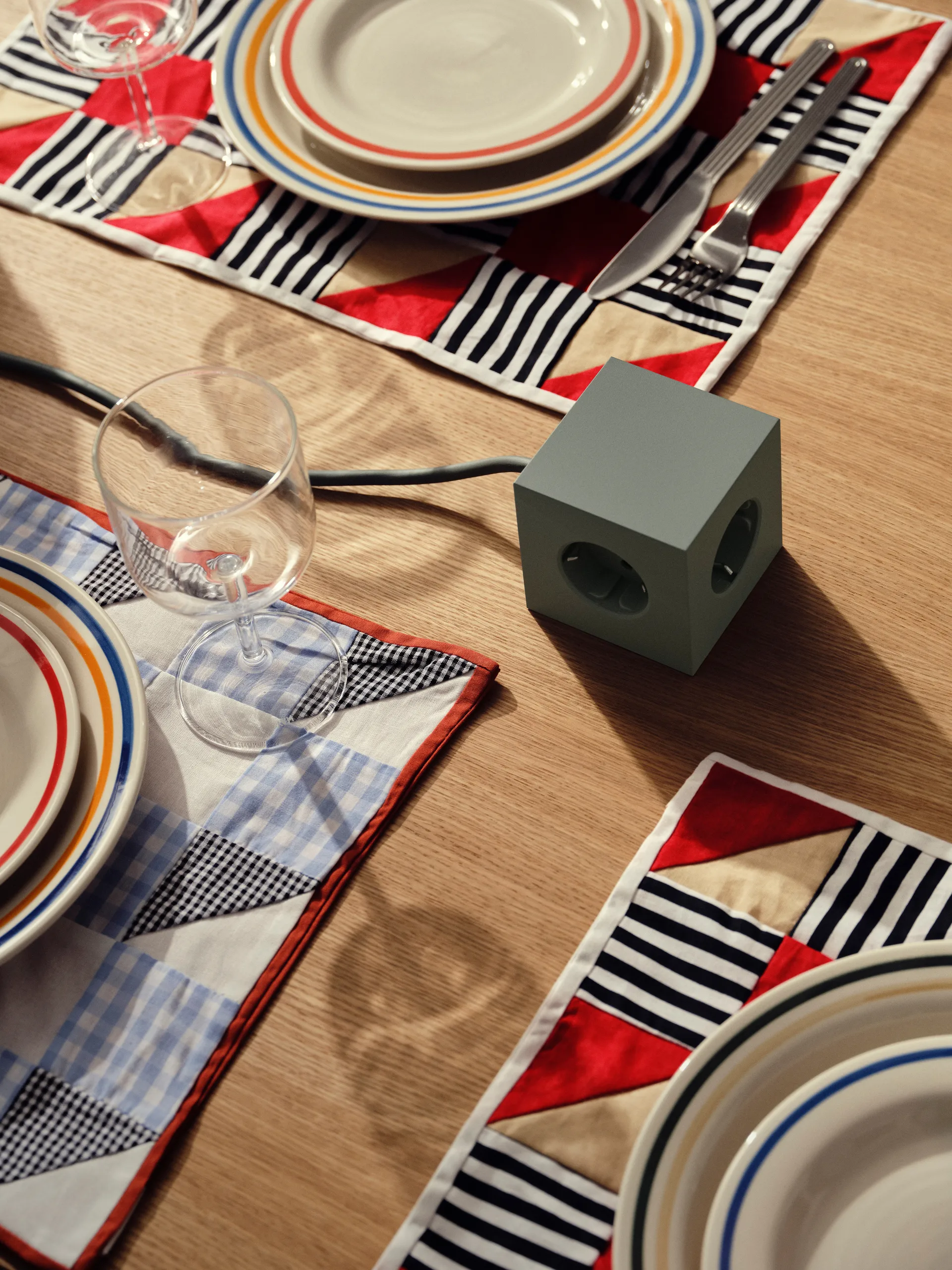 Multiprise Square 1 USB-C 30W 3 m, Oak Green Avolt