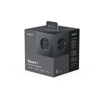 Multiprise Square 1 USB-C 30W 3 m - Stockholm Black - Avolt