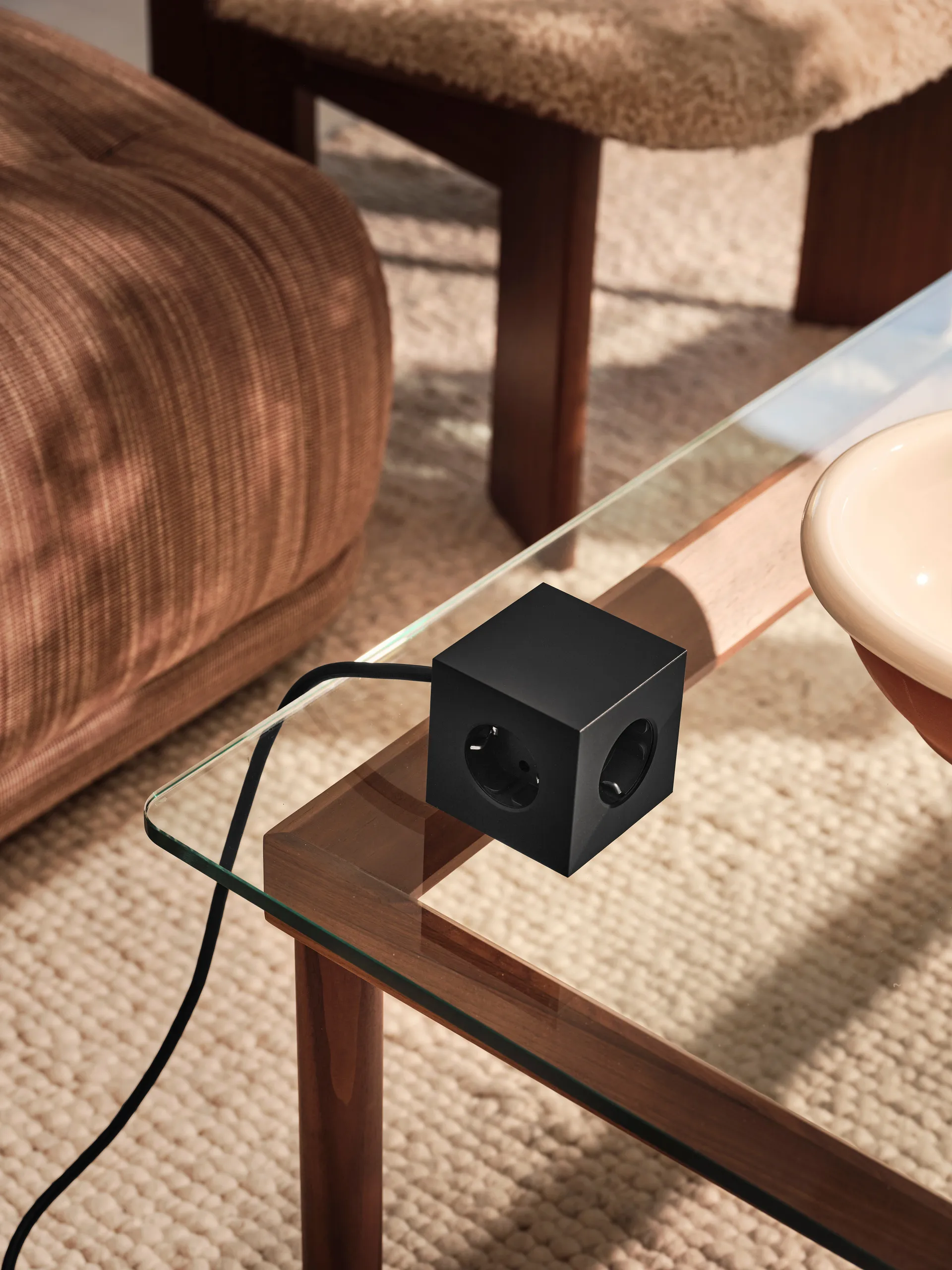 Multiprise Square 1 USB-C 30W 3 m, Stockholm Black Avolt