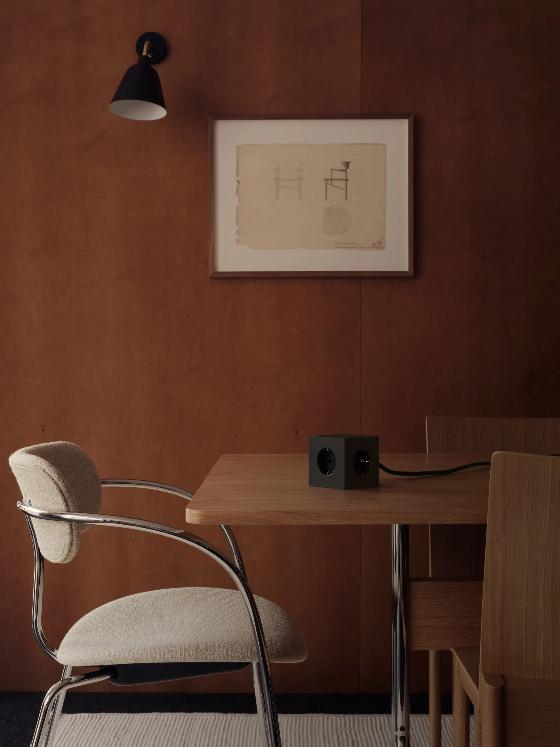 Multiprise Square 1 USB-C 30W 3 m, Stockholm Black Avolt