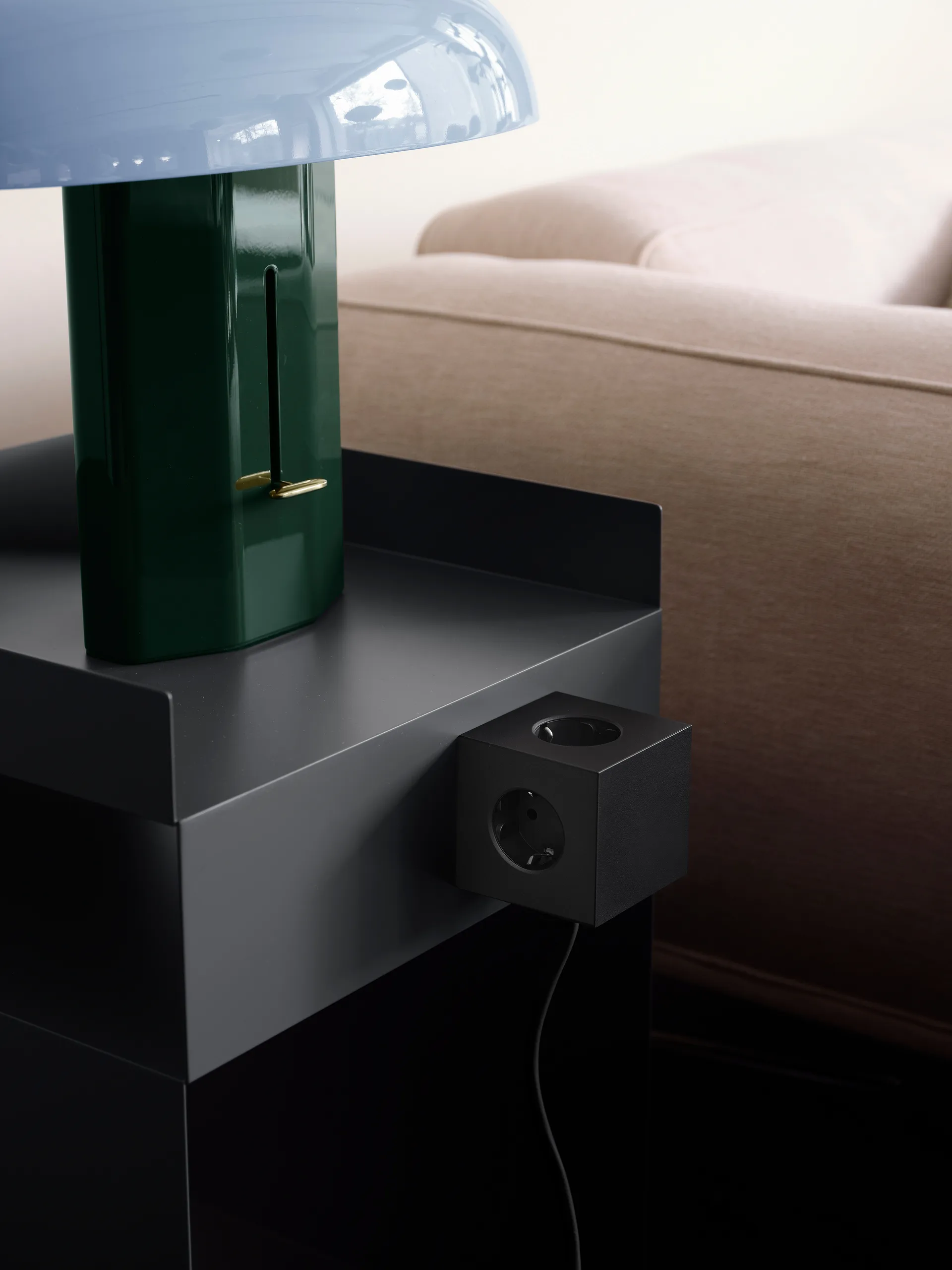 Multiprise Square 1 USB-C 30W 3 m, Stockholm Black Avolt