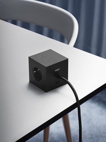 Multiprise Square 1 USB-C 30W 3 m - Stockholm Black - Avolt