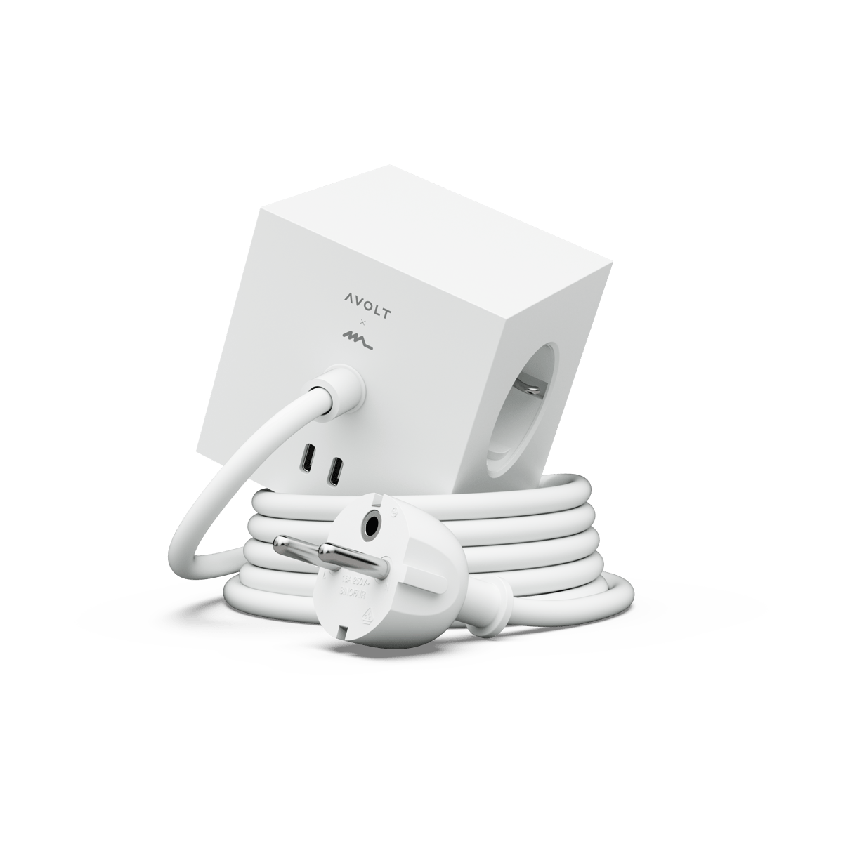 Avolt Multiprise Square 1 USB-C 30W 3 m White Martinelli Luce edition