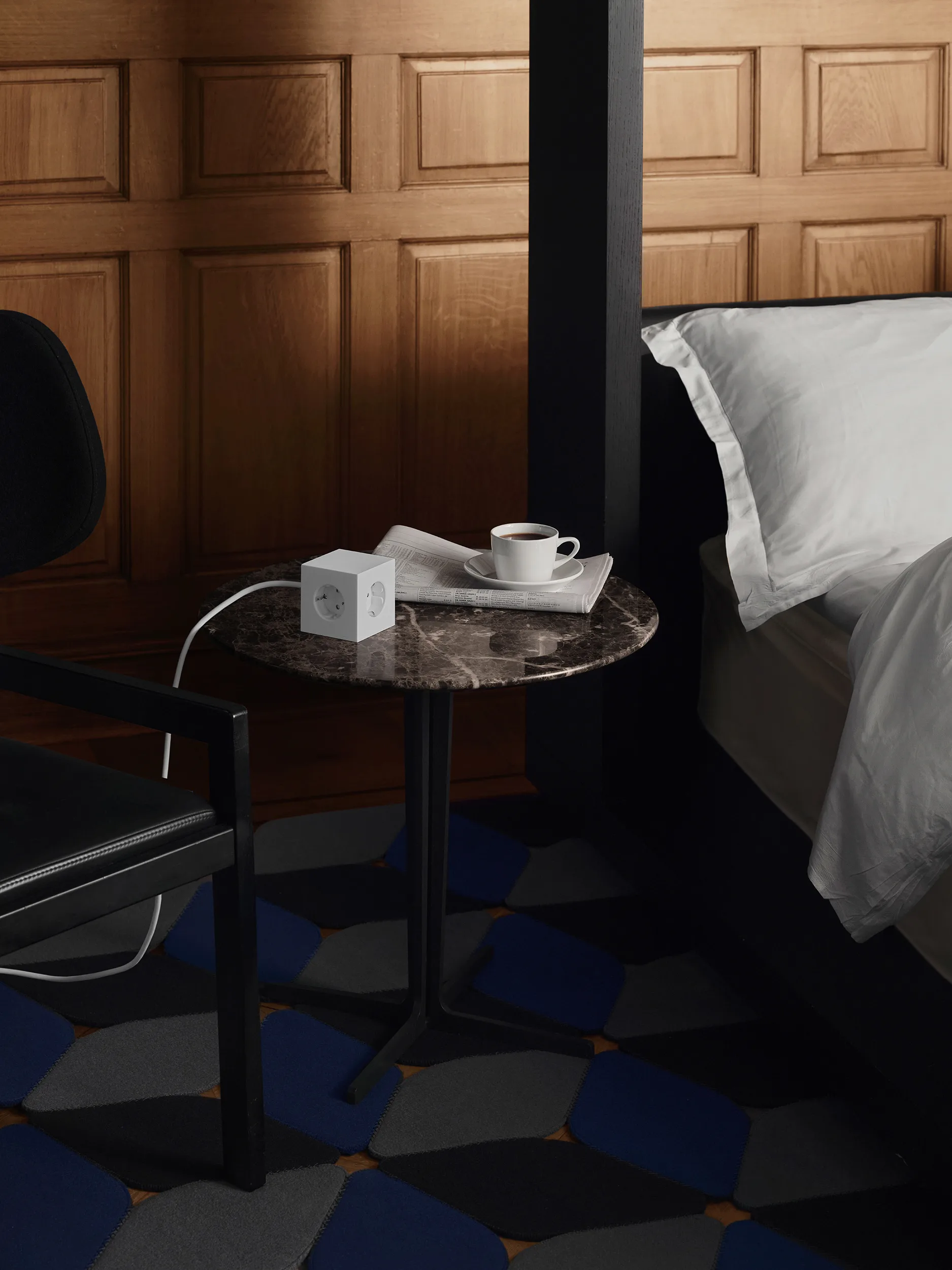 Multiprise Square 1 USB-C 30W 3 m, White Martinelli Luce edition Avolt