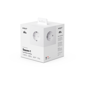 Square 1 prise avec sortie USB-C 30W 1,8 m - White Martinelli Luce edition - Avolt