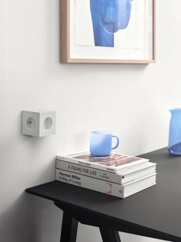 Square 1 prise avec sortie USB-C 30W 1,8 m - White Martinelli Luce edition - Avolt