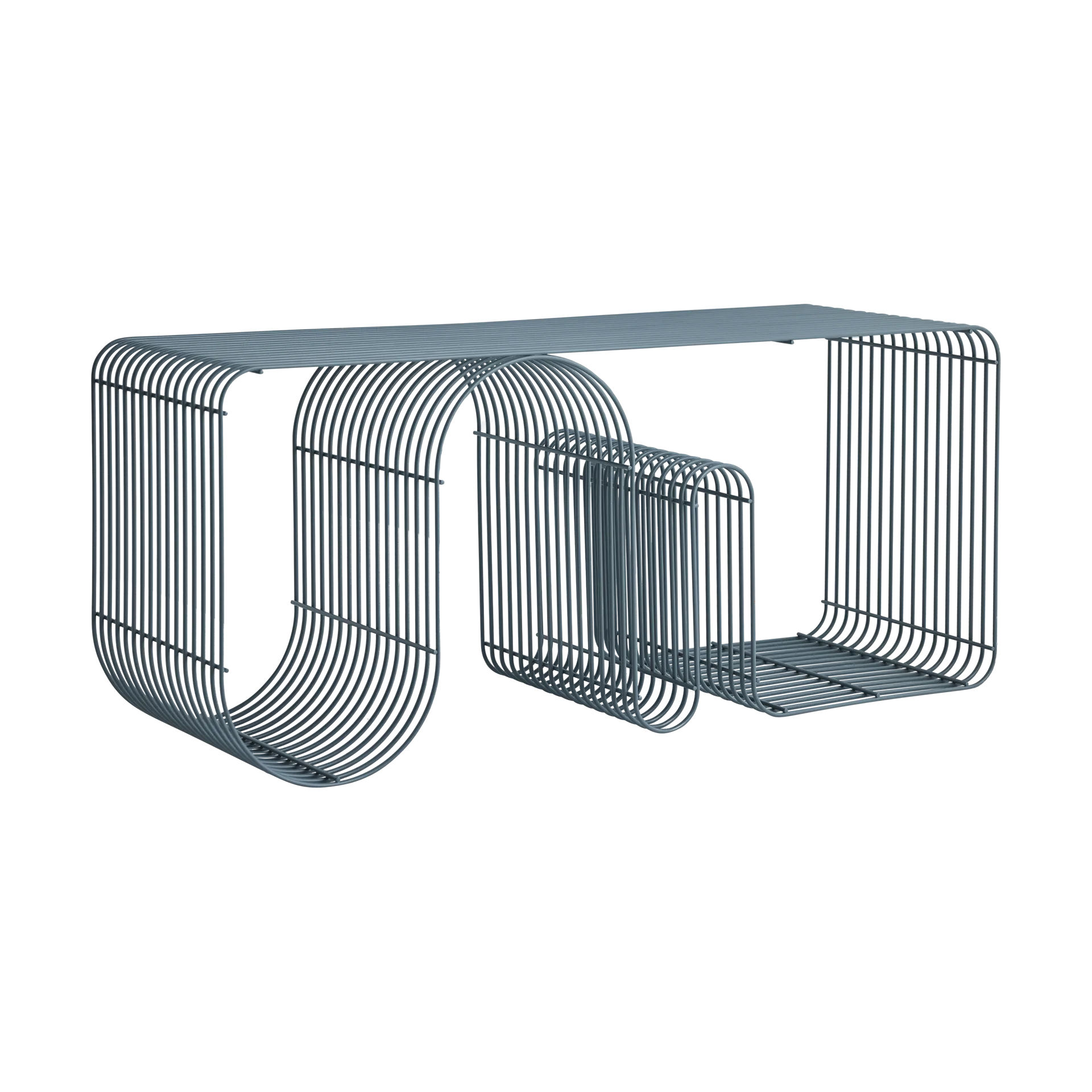 Banc d'assise Curva 100 cm, Dusty blue AYTM