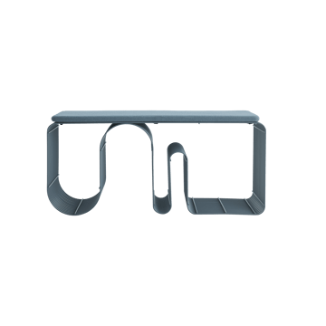 Banc d'assise Curva 100 cm - Dusty blue - AYTM