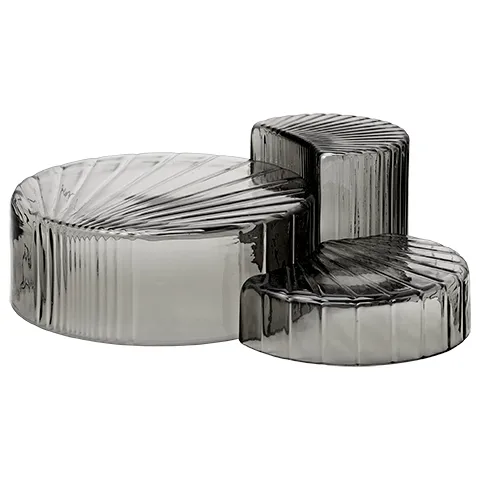 Bol Concha Lot de 3, Noir AYTM