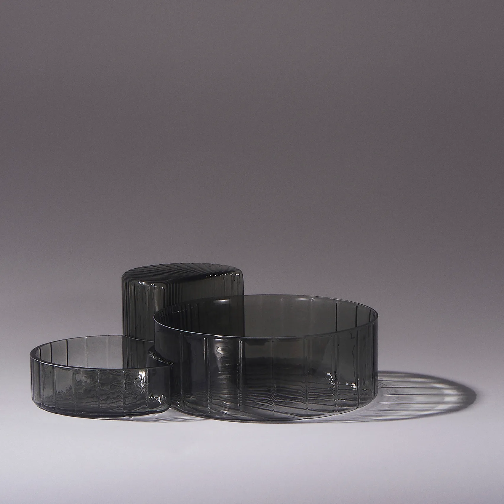 Bol Concha Lot de 3, Noir AYTM