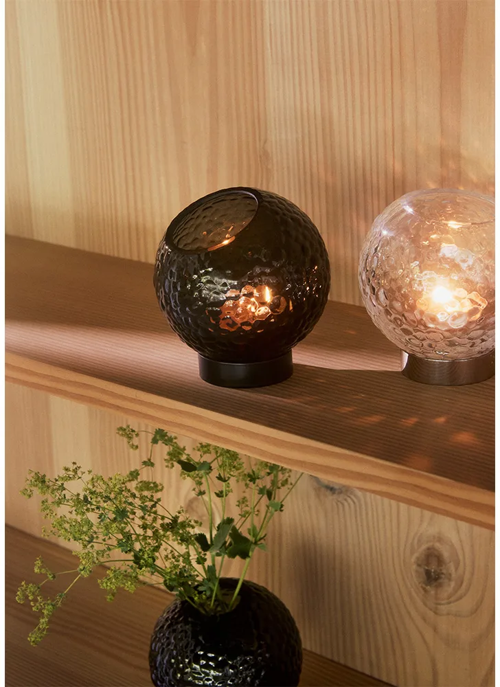 Bougeoir Globe Ø10 cm, Clear AYTM