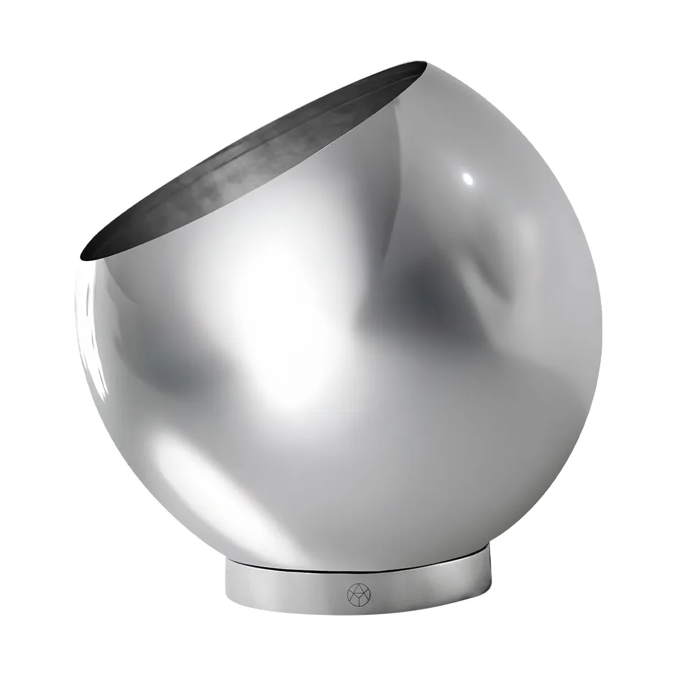 Cache-pot Globe Ø17 cm, Argent AYTM