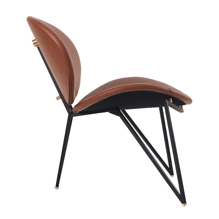 Chaise longue Semper - Noir-cognac - AYTM