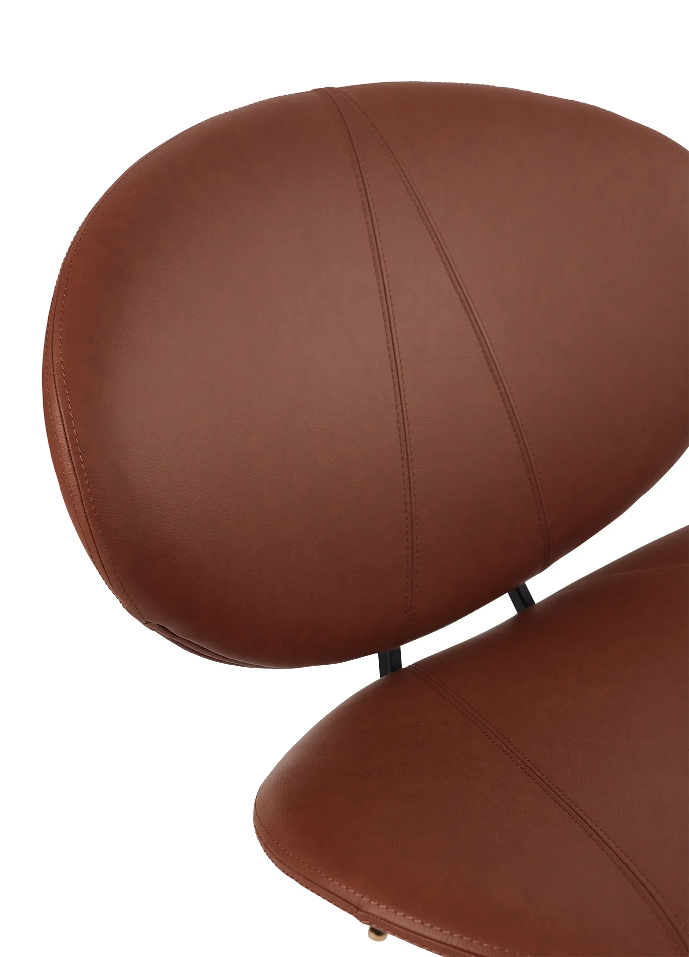 Chaise longue Semper, Noir-cognac AYTM