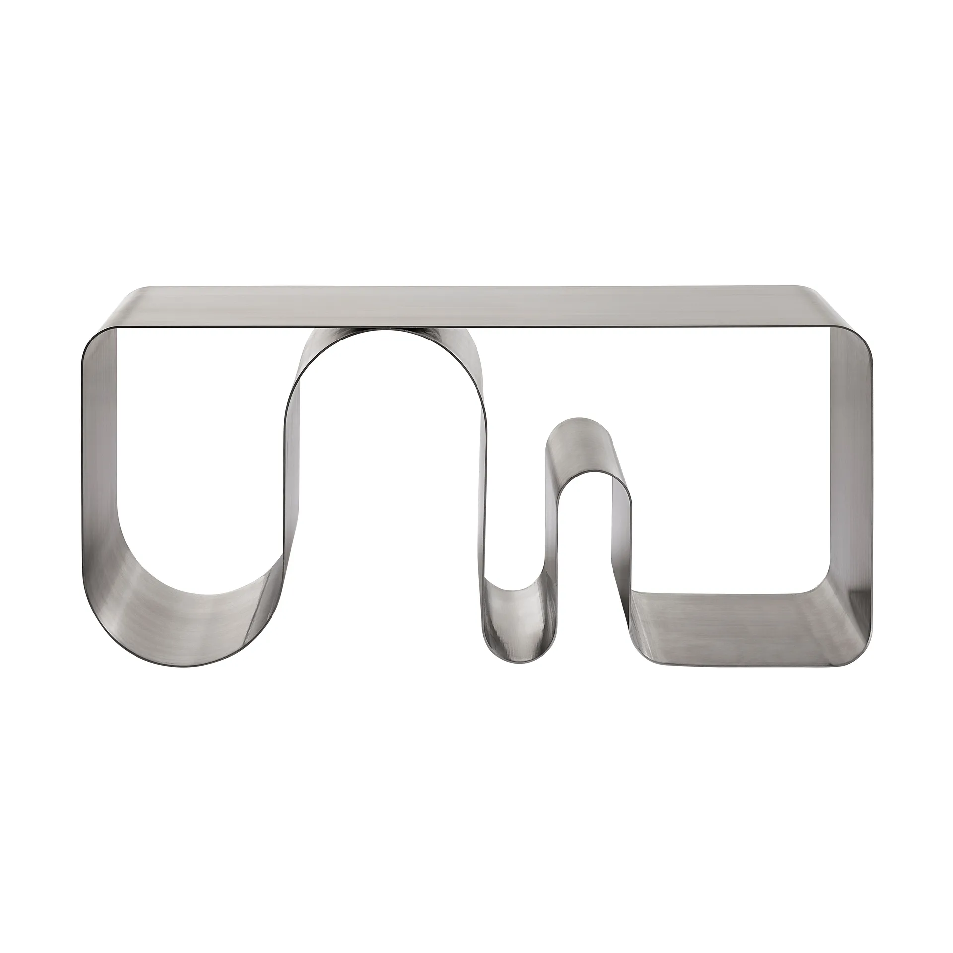 AYTM Curva solid banc d’assise argenté, 100 cm AYTM Curva solid banc d’assise argenté, 100 cm